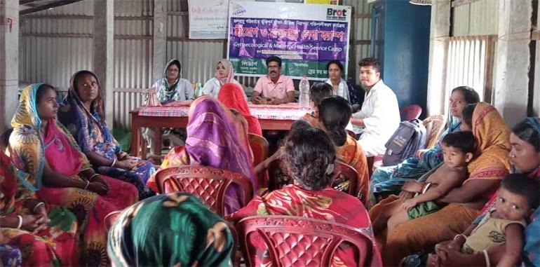 শ্যামনগরে লিডাসের বিনামূল্যে স্বাস্থ্য সেবা ক্যাম্প।